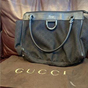 Gucci canvas tote